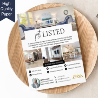 Modern Just Listed Real Estate  Flyer