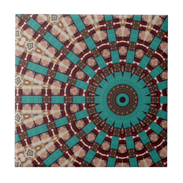 Modern  kaleidoscope Ceramic Tile (Front)