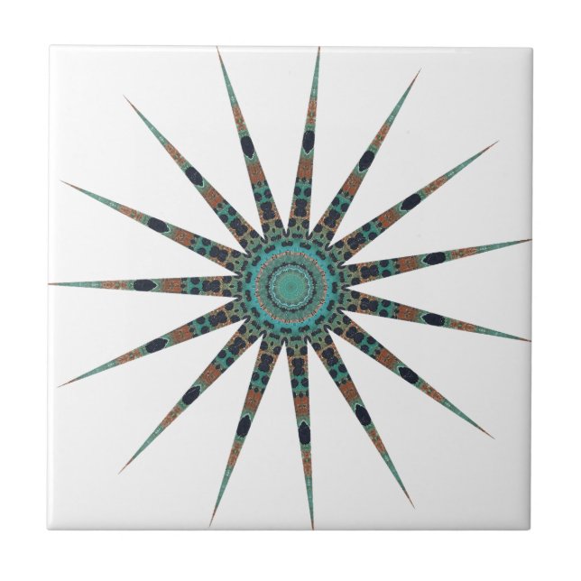 Modern  kaleidoscope Ceramic Tile (Front)