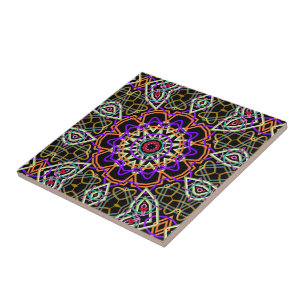 Modern kaleidoscope tile