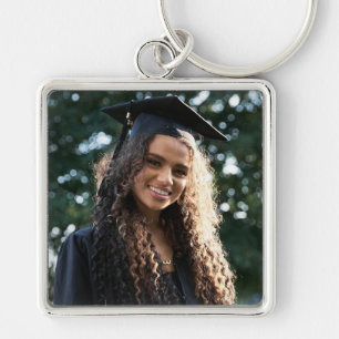 Modern Keepsake Graduate Photo Keychain