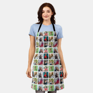 Modern Keepsake Photo Collage Pattern  Apron