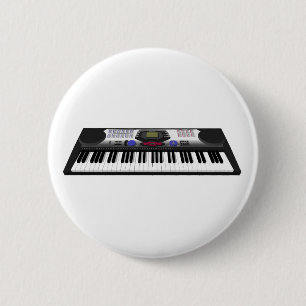 Modern Keyboard Synth: 3D Model: 2 Inch Round Button