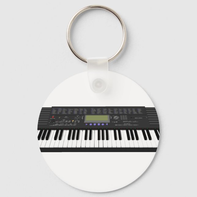 Modern Keyboard Synth: 3D Model: Keychain (Front)
