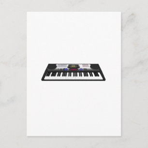 Modern Keyboard Synth: 3D Model: Postcard