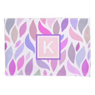 Modern Kids Colourful Geometric Custom Monogram Pillowcase
