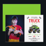 Modern Kids Monster Truck Birthday Party Invitation<br><div class="desc">Rev up the fun with this Modern Kids Monster Truck Birthday Party invitation! Featuring bold colors and an exciting monster truck design, this invite is perfect for little thrill-seekers. Customize all the party details to make it uniquely yours. Whether it’s a backyard bash or an adventure at the track, this...</div>