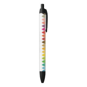 Modern Kids Teacher Colourful Rainbow Crayon Colou Black Ink Pen