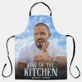Modern King of the Kitchen Photo | Name Apron (Front)