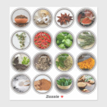 Modern Kitchen Culinary Herbs Spices Jar Labels