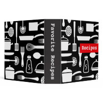 Modern kitchen recipe binder / organizer