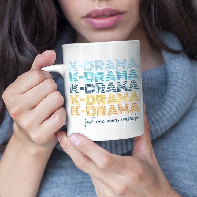 Modern Korean Drama Lover Custom Name Coffee Mug (Creator Uploaded)