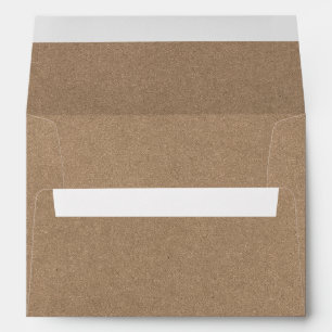 Modern Kraft Style Wedding Card Envelope