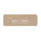 MODERN LABEL cute confetti spots gold eco kraft