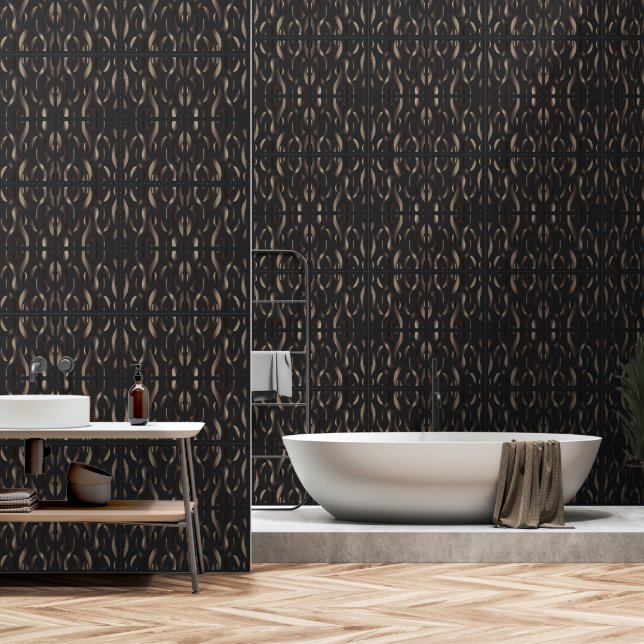 Modern Labyrinth Luxury Wallpaper (Bathroom)