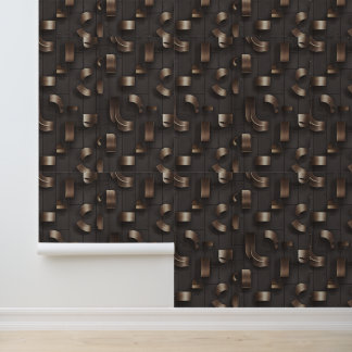 Modern Labyrinth (Metallic) Luxury Wallpaper