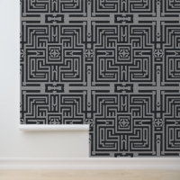 Modern Labyrinth: Sleek Geometric Art Deco