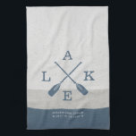 Modern Lake House Custom Coordinates Kitchen Towel<br><div class="desc">Add a splash of personality to your lake house! 🏞️ Customize our Lake House Coordinates kitchen towel with your details. The perfect accent for your lakeside retreat.  🌊  #LakeLife</div>
