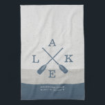 Modern Lake House Custom Coordinates Kitchen Towel<br><div class="desc">Add a splash of personality to your lake house! 🏞️ Customize our Lake House Coordinates kitchen towel with your details. The perfect accent for your lakeside retreat.  🌊  #LakeLife</div>