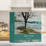 Modern Lake Shore Watercolor Family Recipes Binder<br><div class="desc">This beautiful design adds style and grace to your kitchen, with its watercolor waterside landscape. Gather your favourite family recipes and add your family memories to make this a cherished keepsake. Add a name to personalize it. Makes a great bridal shower, Christmas or Mother's Day gift. Created by Simply Farmhouse...</div>