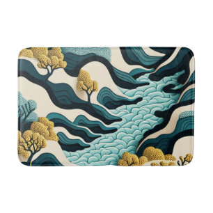 Modern Landscape Bath Mat