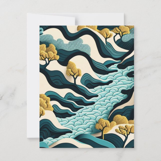 Modern Landscape Card (Front)