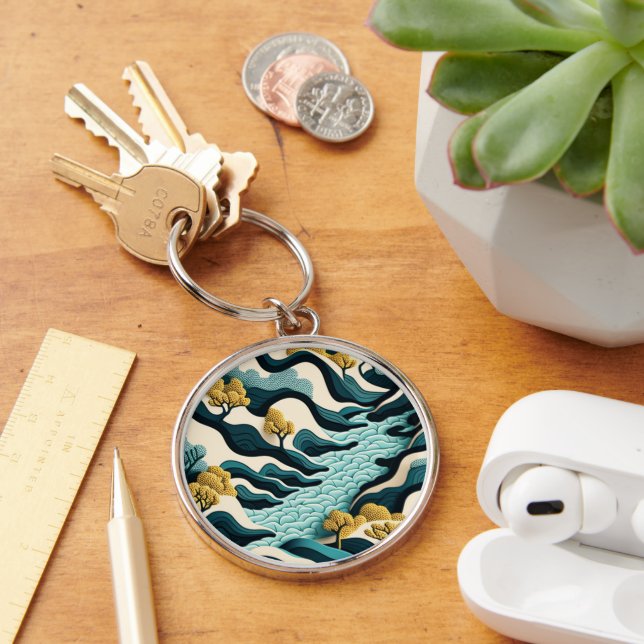 Modern Landscape Keychain (Desk)