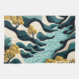 Modern Landscape Kitchen Towel