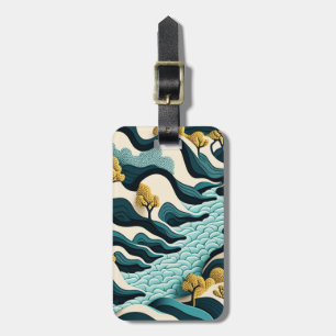 Modern Landscape Luggage Tag