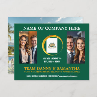 Modern Landscape Photo Postcard Editable Template 