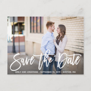 Modern Landscape Picture Save The Date Postcard