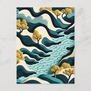 Modern Landscape Postcard