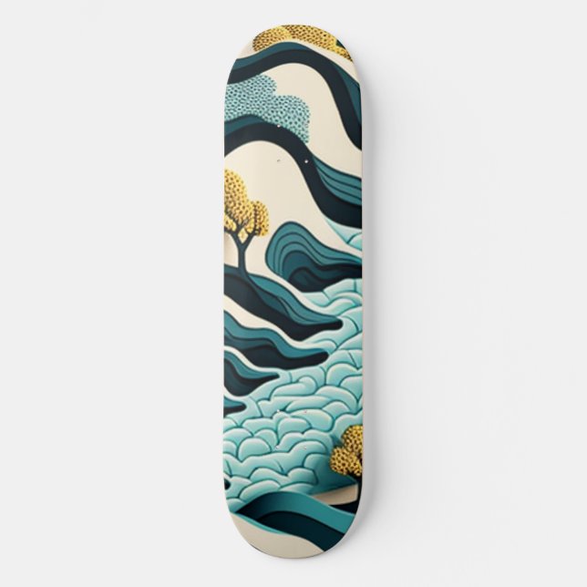 Modern Landscape Skateboard (Front)