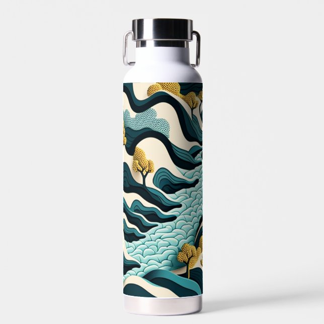 Modern Landscape Water Bottle (Front)