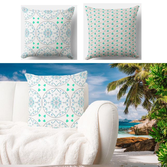 Modern Large Geometric Design for Your Cozy Spaces Throw Pillow (Creator Uploaded)