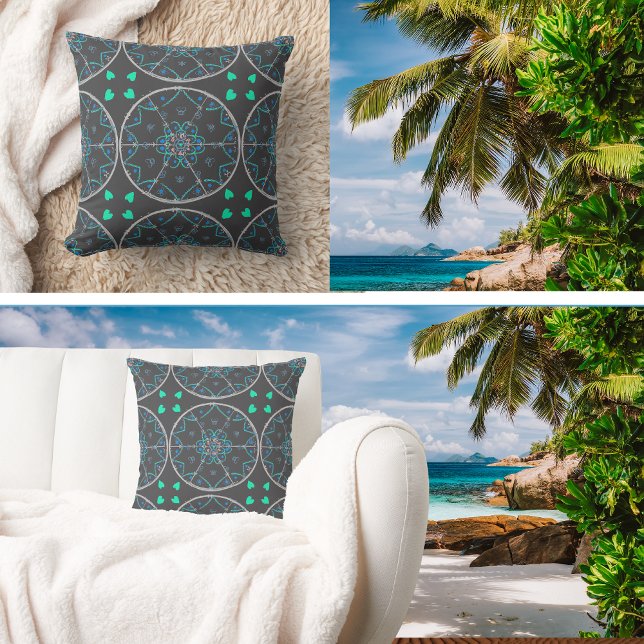 Modern Large Geometric Design for Your Cozy Spaces Throw Pillow (Creator Uploaded)