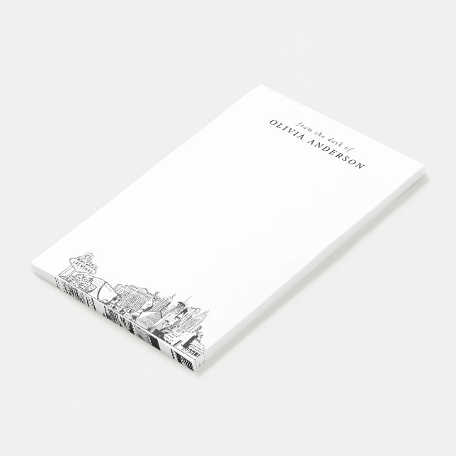 Modern Las Vegas Professional Gift Personalized Post-it Notes (Angled)