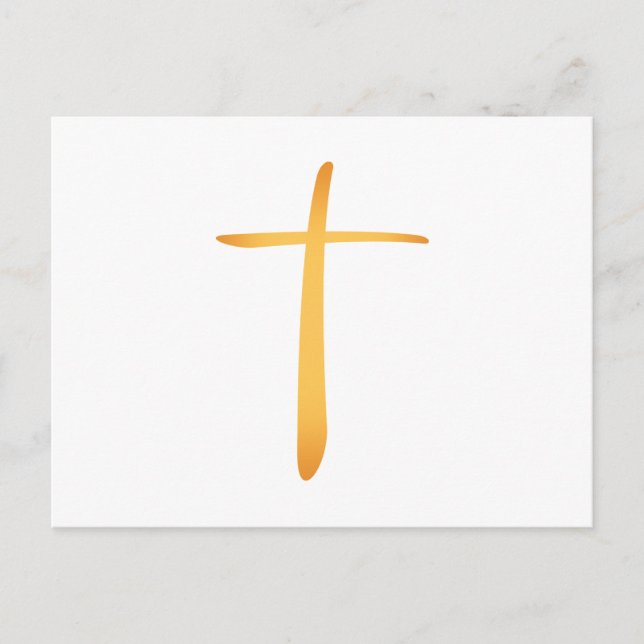 Modern Latin Christian Cross Postcard (Front)
