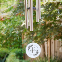 Modern Laurel Wreath Monogram Housewarming Gift