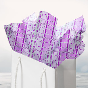 Modern Lavender Pink Pattern Stripes Tissue Paper