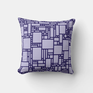 Modern Lavender Purple Abstract Geometric Throw Pi Pillow