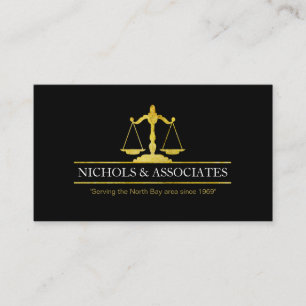 Modern Law Business Cards