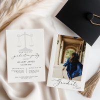 Modern Law School Paralegal Graduation Calligraphy