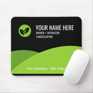 Modern Lawn Care Landscaping Business Mouse Pad