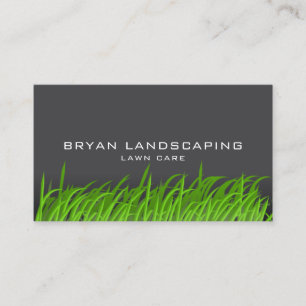 Modern Lawn Care - Landscaping Grass Business Card