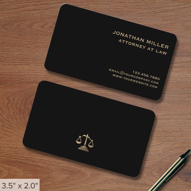 Modern Lawyer Business Card (Creator Uploaded)