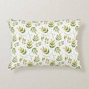 Modern Leaf Design Accent Pillow