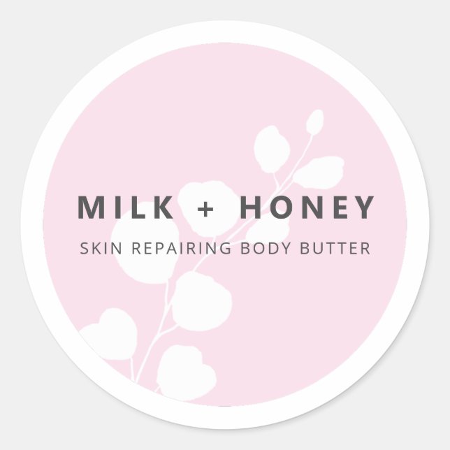 Modern Leaf Pink Product Labels (Front)