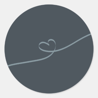 Modern Leaf Typography Envelope Sticker