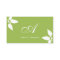 Modern Leaves Business Cards - Green/White